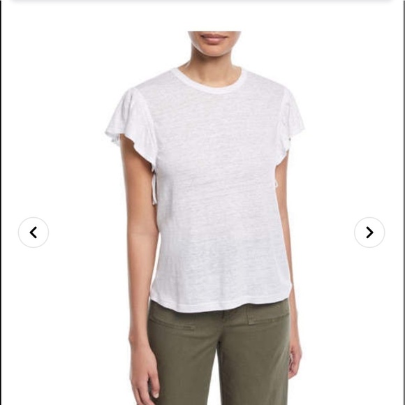 A.L.C. LILO White Linen Tee Size Small - Picture 1 of 8